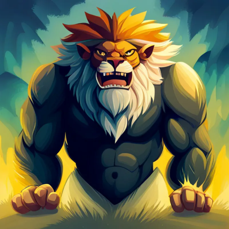 Narasimha avatar as a fierce half-lion and half-man warrior protecting Prahlad