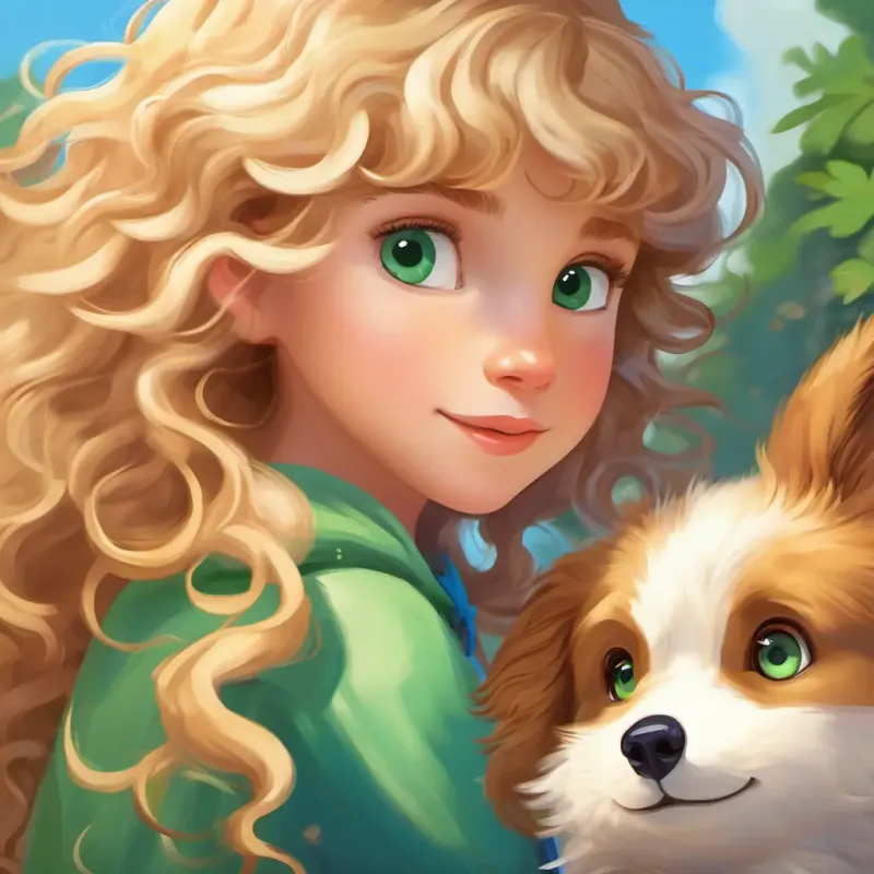 Lily: Curly brown hair, green eyes and Max: Sandy blond hair, blue eyes learn valuable lessons from the speaking animals.