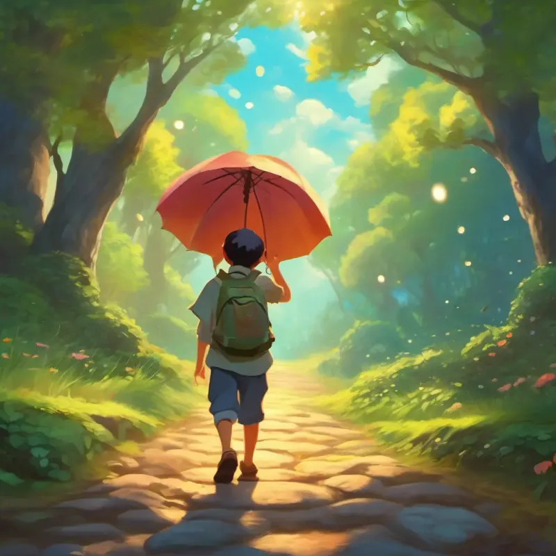Child carrying magic, power of imagination, extraordinary journeys, heartwarming ending
