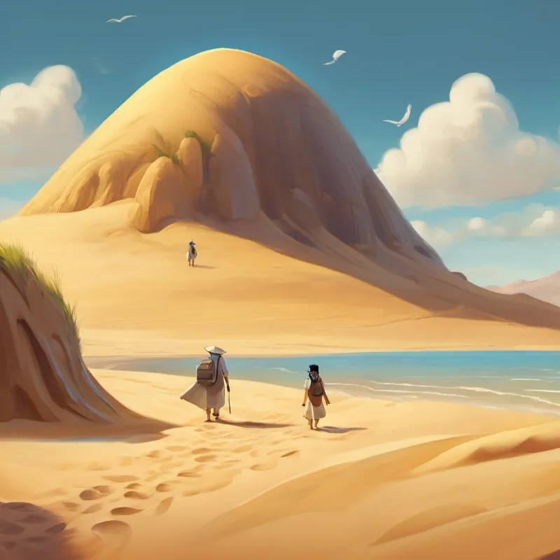 Travelling through Silent Sands, communicating with sand creatures.