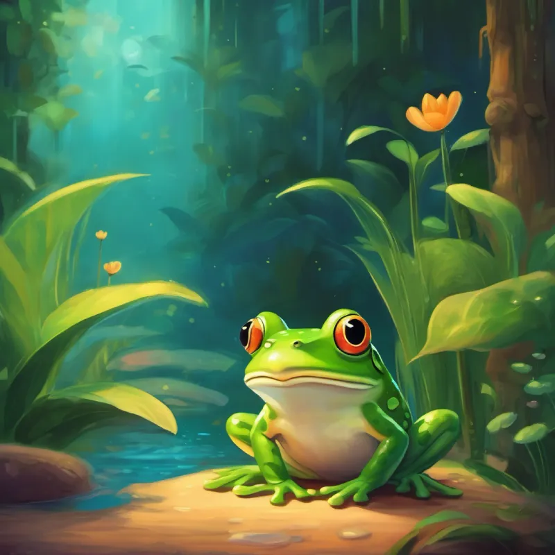 Story about Felix the frog with a big dream.