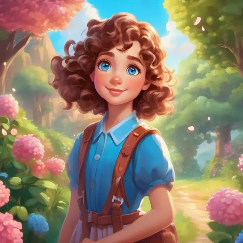 Introduction to Rosy cheeks, sparkling blue eyes, curly brown hair and her magical land, Lollipopolis.