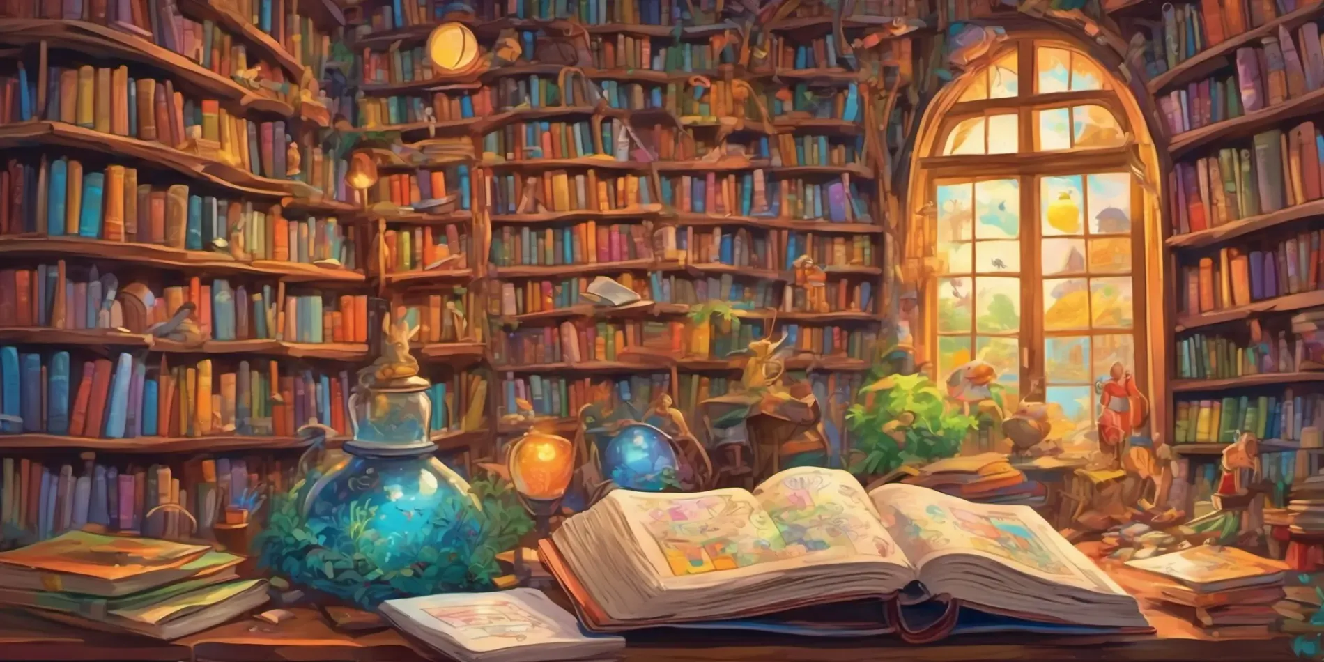 library with books