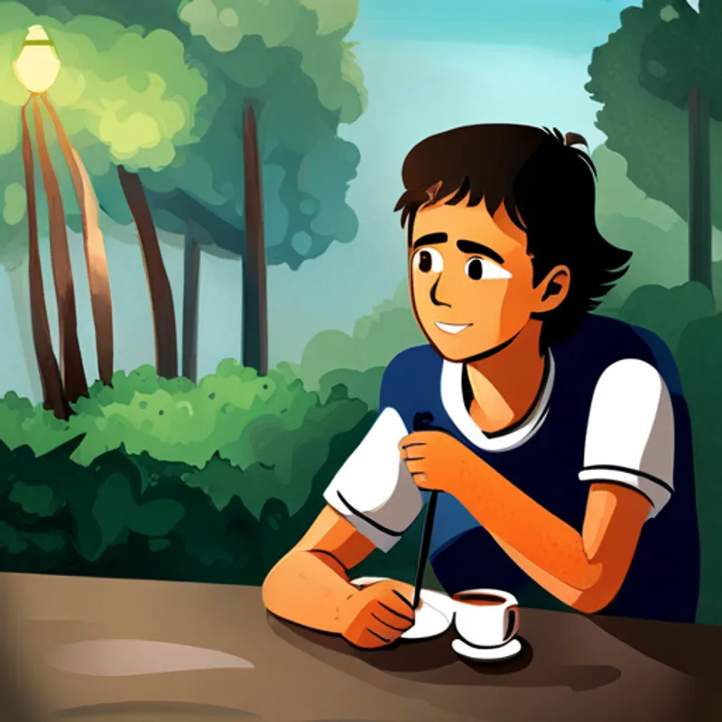16-year-old with kind eyes and a warm smile notices New student with a shy demeanor and bright eyes sitting alone at lunch