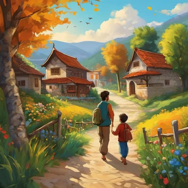 From that day on, the village became known as "Barışın Son Günü," meaning "The Peaceful Day." It served as a reminder of the bravery and kindness that Barış had shown and the importance of finding peace within ourselves and our communities. And so, the village continued to flourish, with Barış guiding his family and friends towards a future filled with love, understanding, and harmony. Barış's journey had just begun, and he was determined to spread peace wherever he went, knowing that even a young child like him could make a difference.