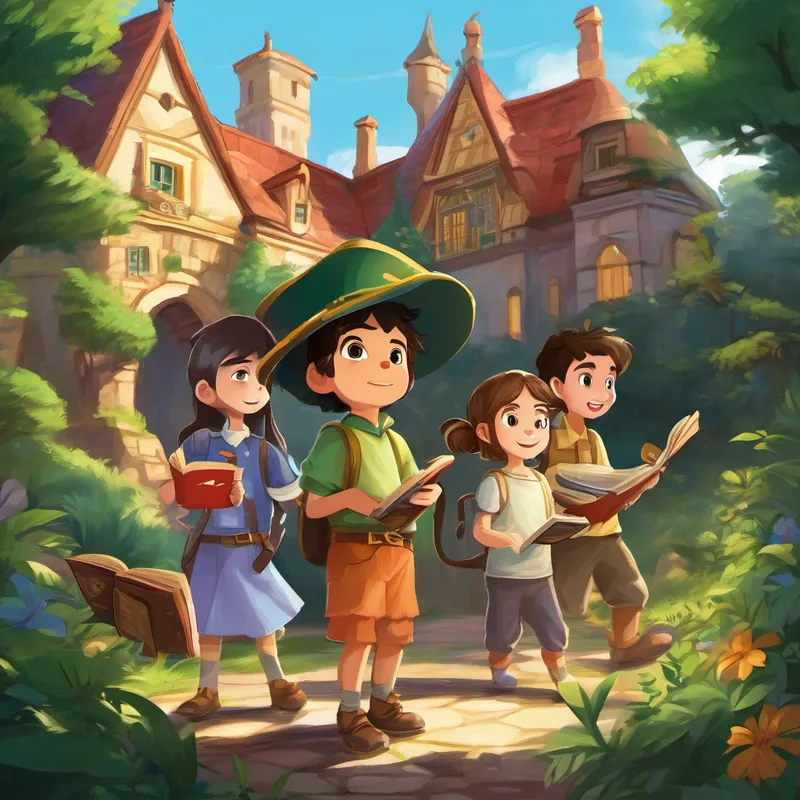 But there was a challenge they needed to overcome. The villainous Silence, who despised the power of words, tried to steal the books and silence all the stories forever. The friends knew they had to stop Silence and protect the magic of phonics. With the help of their new bird friends and Oliver's wisdom, Leo, Lily, and Sam gathered all their courage and created a plan. They united the creatures of Imagination Tales and formed a parade of phonics champions, each holding a letter flag to represent their sound.