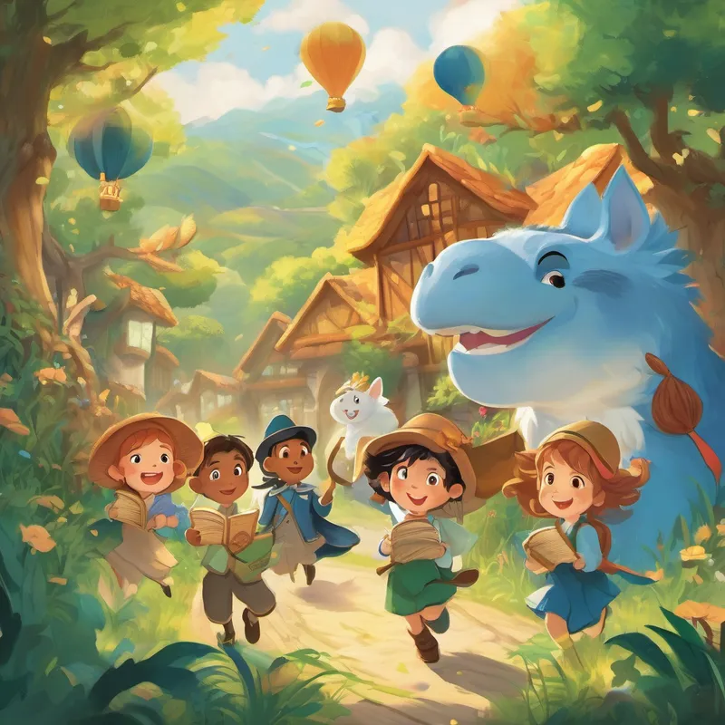 The parade marched through the land, spreading the joy of phonics and showing the power of words. As they approached Silence, a symphony of sounds filled the air, making it impossible for Silence to steal the books. The magic of phonics had triumphed! Leo, Lily, and Sam were hailed as heroes and celebrated with a grand feast. They knew that the power of inclusivity, storytelling, and phonics had brought harmony and happiness to Imagination Tales. From that day forward, the friends and the creatures of this magical land understood the importance of embracing diversity and learning phonics together.