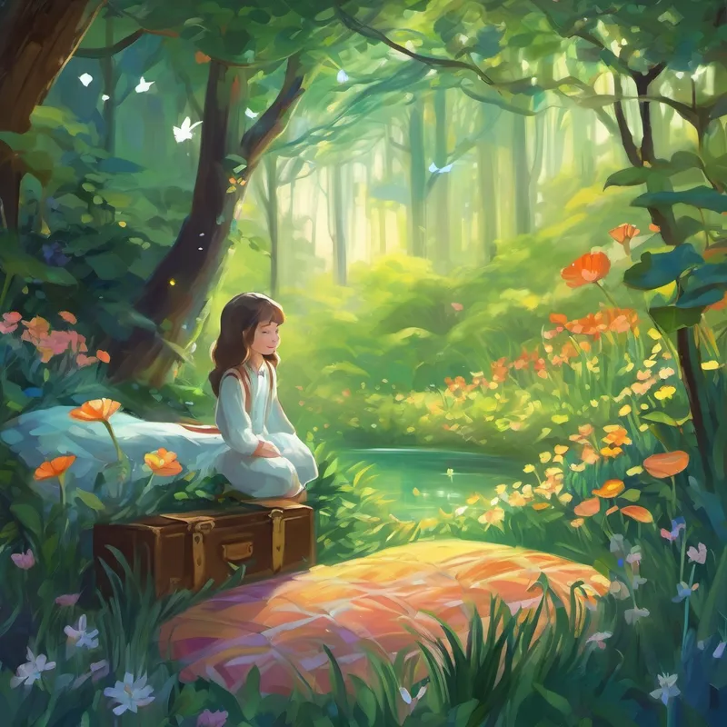 From that night on, Lily cherished the stories she heard, knowing that the magical forest was always there, waiting to sprinkle wonder into her dreams. And from that night on, every bedtime would have a touch of magic, inspired by the adventures of Lily and the enchanting forest. And so, with the sounds of nature outside her window and the soft melody still lingering in her heart, Lily drifted into a deep and peaceful sleep, blissfully lost in the world of dreams and imagination.