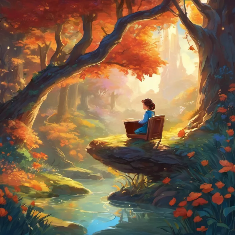 Once upon a time, in a land far away, there lived a magical creature called История. История had the power to bring stories to life and make them real. Every night, История would come out from its hiding place in the library and visit children's dreams to share wonderful adventures. One night, История visited a young girl named Anna. She loved books and would spend hours reading and imagining. As История gently tiptoed into Anna's room, it noticed her bookshelf filled with tales of fantastical creatures, brave heroes, and enchanted lands.