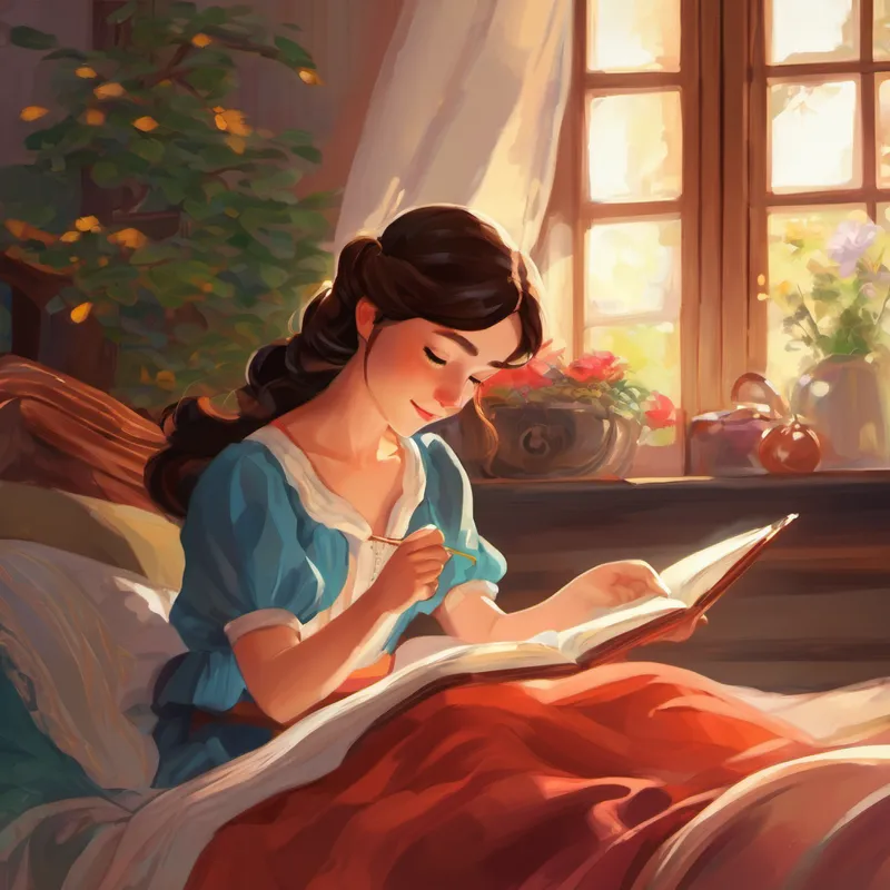 История whispered softly into Anna's ear, "Hello, my dear Anna. I've come to take you on a magical journey through the world of stories." Anna's eyes twinkled with excitement as she sat up in her bed. She reached out her small hand, and История gently grasped it, pulling her into a world beyond imagination.