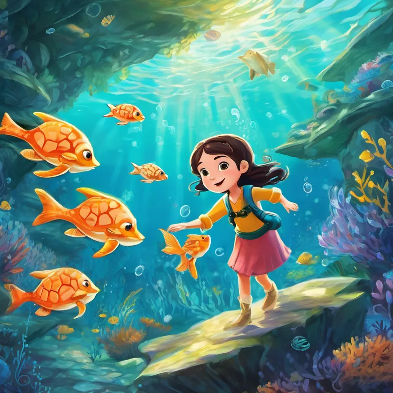 They ventured into a sparkling underwater kingdom, where mermaids sang enchanting melodies, and fishes swam gracefully. Anna couldn't believe her eyes as she saw a friendly sea turtle playing hide-and-seek with clever octopuses. After an exhilarating underwater adventure, История led Anna to a land of ice and snow. Here, they met a kind snowman named Frosty, who had a heart full of warmth despite his chilly exterior. Frosty taught them about the importance of kindness and friendship.