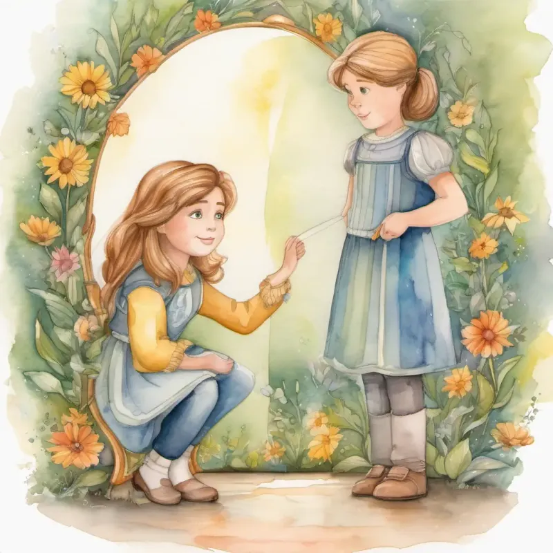 Adele is a kind-hearted girl with a magical mirror and Angelo is Adele is a kind-hearted girl with a magical mirror's son who learns to love himself through his mom's journey standing side by side, spreading love and acceptance.