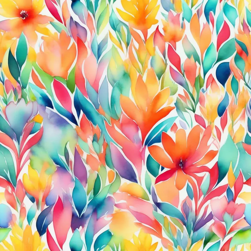 Excitement for the future, vibrant and glowing colors