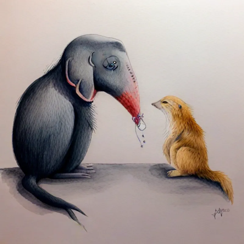 Animals realizing friendship is the greatest treasure