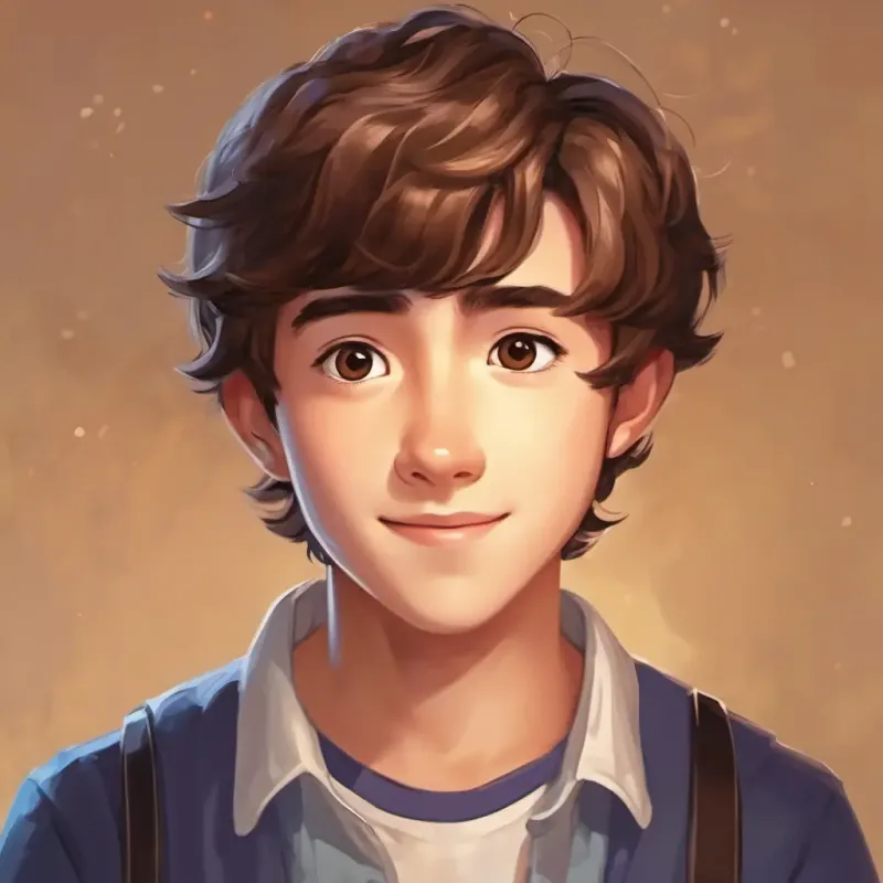 Eli has short brown hair and lively brown eyes seeing the positive changes he helped create