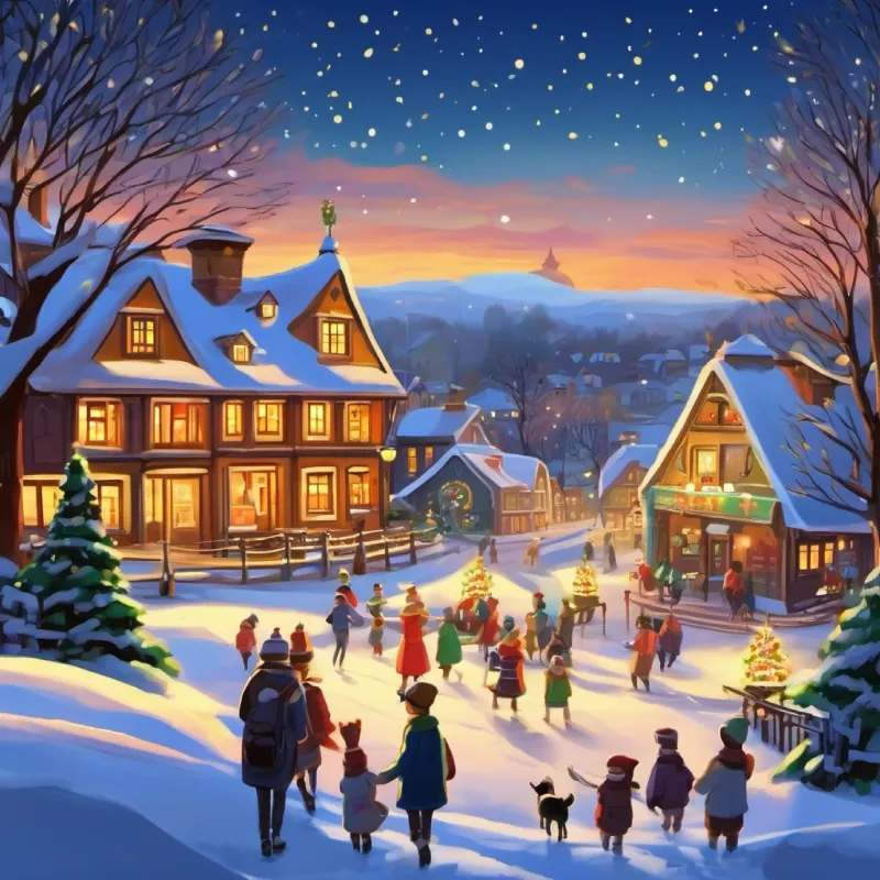 Celebration of friendship in the village.