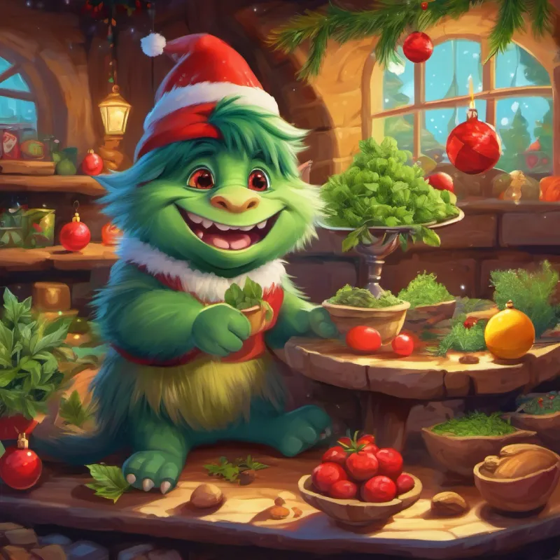 They get the herb by being kind to trolls.