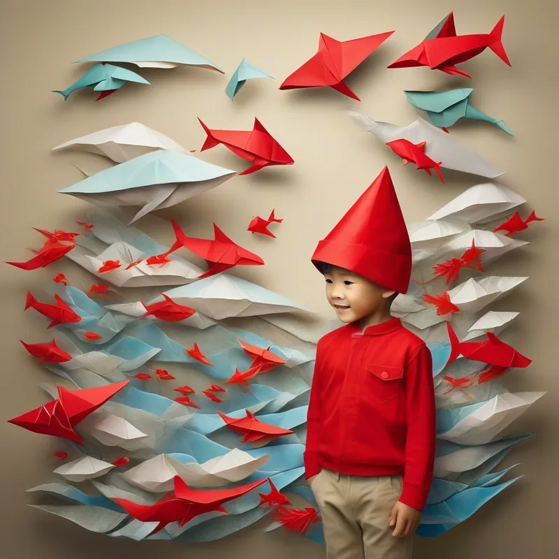 Curious boy with wild imagination, wearing a red cap's empathy inspires others to protect the ocean.