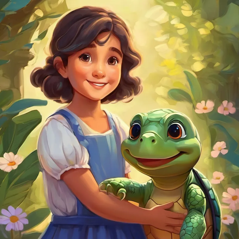 From that day on, Sofia lived her life with kindness, spreading love wherever she went and practicing gratitude for the little things. She grew up to be a kind-hearted and happy person, bringing joy to everyone around her. And so, my dear little one, remember the story of Sofia and the wise old turtle, Tito. Always remember to be kind, love with all your heart, and count your blessings. These are the coisas importantes da vida, the important things in life, that will bring you true happiness and fulfillment.