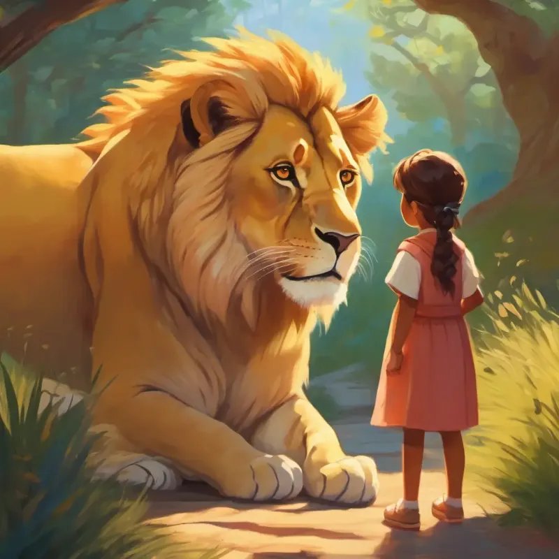 Lioness's encouragement to her daughter