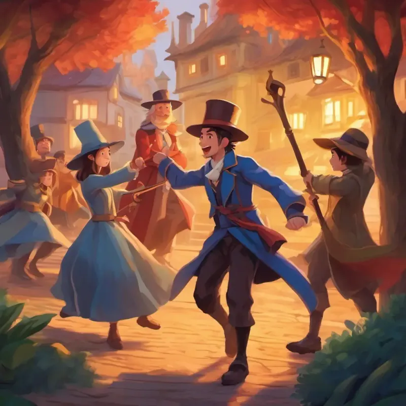 The team helps people and battles the Mischievous Magician