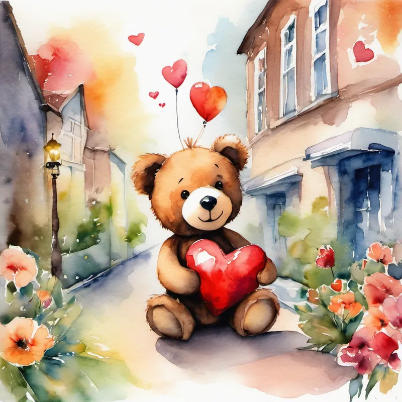 So let's follow Lovey's lead and spread love all around,
In every little corner, in every city, every town. For Lovey the Teddy Bear, with a heart so full and plush,
Has shown us what it means to love, in every little hush.