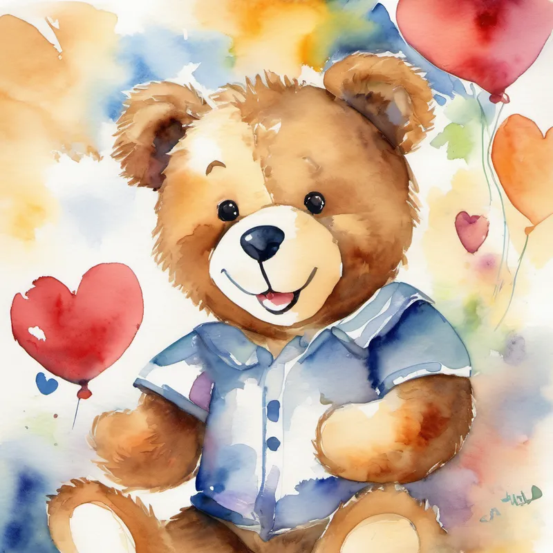 With a smile on his face, Lovey the teddy bear would dance and play,Bringing joy to all the children, each and every day. Lovey loved to share love, with a warm and caring heart,Spreading happiness and kindness, he knew it was an art.