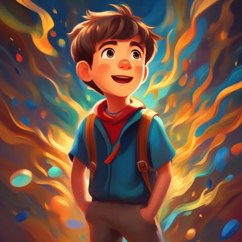 Curious and adventurous boy with a spark of excitement. understands that good listening involves paying attention and empathy.