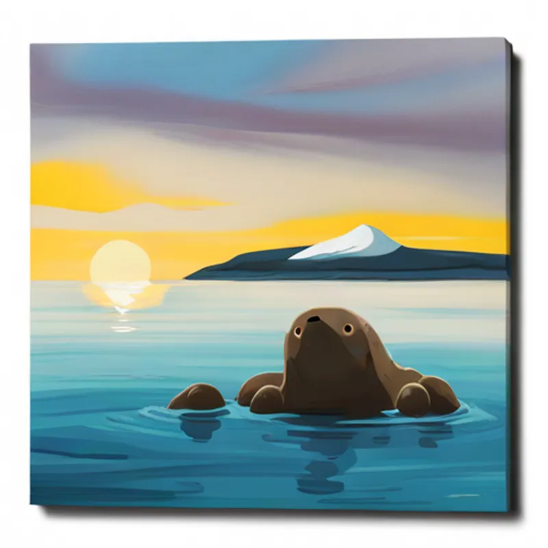 Max seeing walruses diving deep into the water