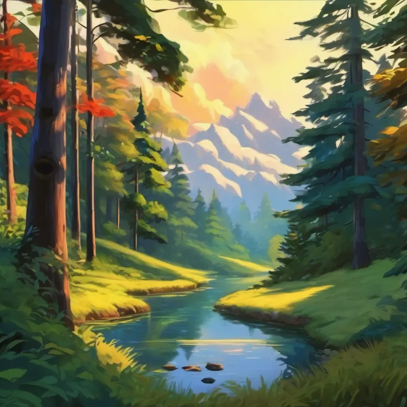 Noticing something unusual, approach the forest.