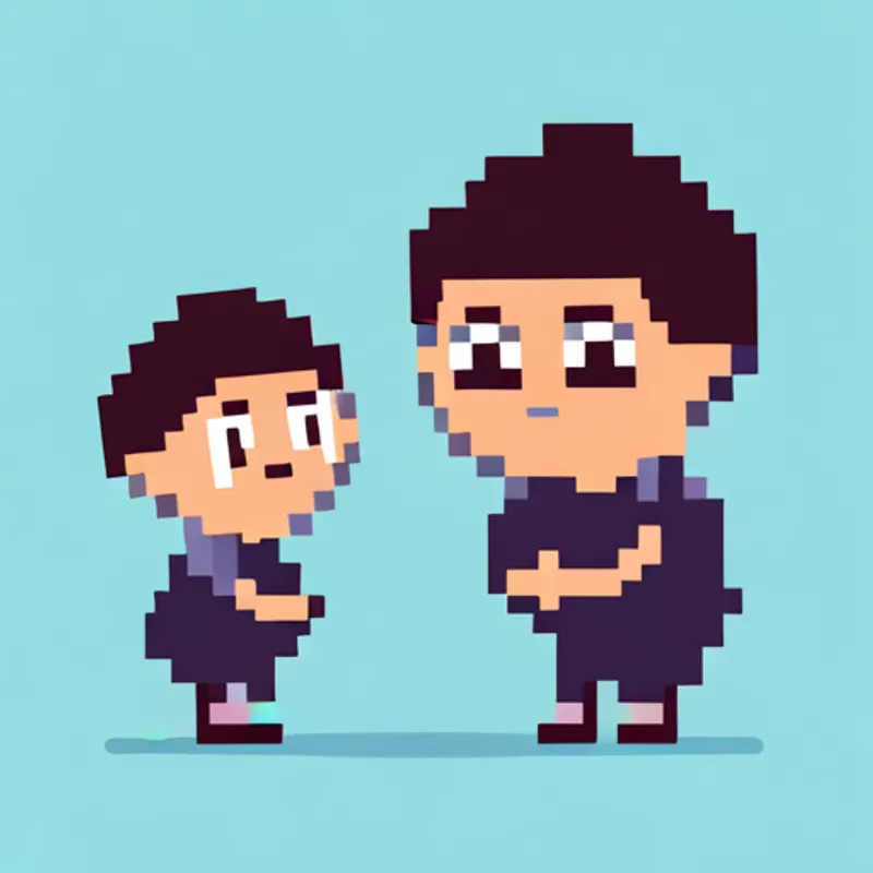 Asian baby boy with big round eyes playing seek and hide with dad