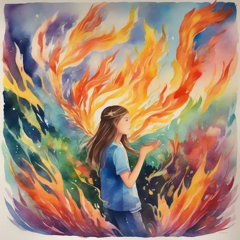 Introducing Teenager who can conjure and control fire., Teenager with the power to manipulate water and ice., Teenager who can command the winds., and Teenager with the ability to manipulate earth and plants., and their purpose in Chroma.