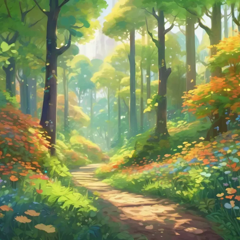 Every leaf and flower in Wiggly Woods gleaming with glee, the forest filled with sounds of giggles and happiness