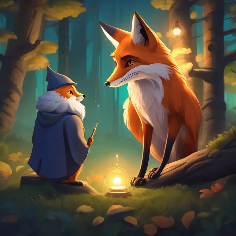 Meeting a fox and a wise old owl, learning valuable nighttime skills