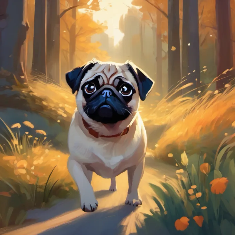 A new dog arrives, and Pug recalls his own shyness.