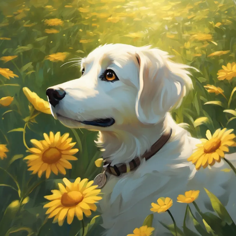 The new dog, Daisy, agrees to join the game.