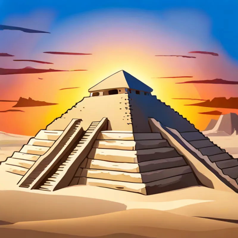 Exploring an ancient pyramid in Egypt