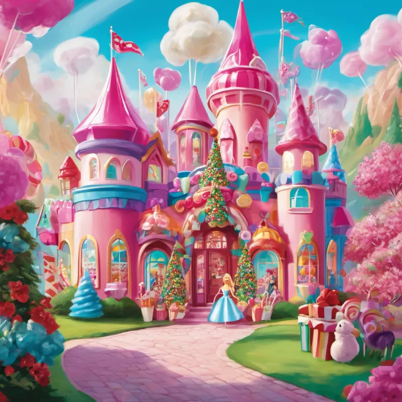 Barbie's first adventure took her to the Candy Kingdom, a land made entirely of sweets and treats. With a wave of her wand, she transformed ordinary lollipops into towering candy castles, and gumdrops sprouted into colorful flowers. The residents of the Candy Kingdom danced and laughed, grateful for the joy Barbie had brought into their lives.