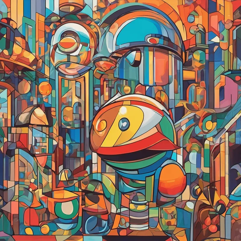 After exploring the Renaissance and Impressionist periods, Artie and Ben ventured into other art periods like Cubism, Surrealism, and Abstract Expressionism. Ben's mind was filled with colorful images and fascinating stories about each artwork. He couldn't believe how much he was learning about art history!