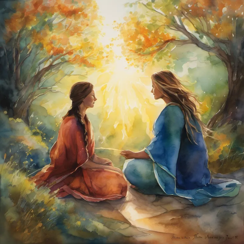 As the thunder rolled on, Jamie and Lynn meditated, took deep breaths, and practiced grounding exercises. With every clap of thunder, their confidence grew, and they felt an unbreakable bond forming between them. They realized that through empathy, understanding, and companionship, they could heal together. Days turned into weeks, and weeks into months, but Jamie and Lynn stayed true to their pact. They worked through their traumas side by side, never leaving the other's side even in the darkest of times. Their bravery strengthened, and their fears diminished.
