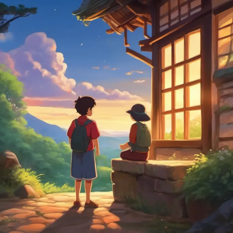 Promise to reunite, parting moment.