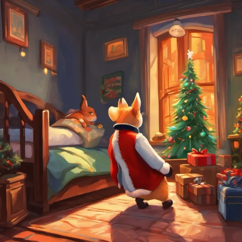 Rascal realizing he has overslept and panicking
