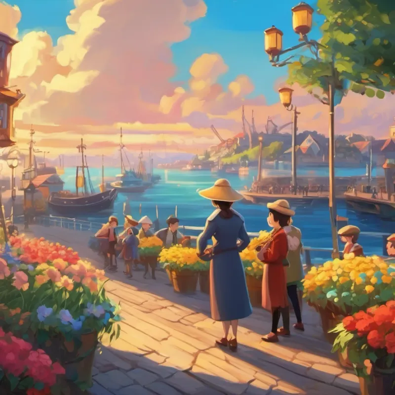 Encountering singing flowers at the Port of Fun.