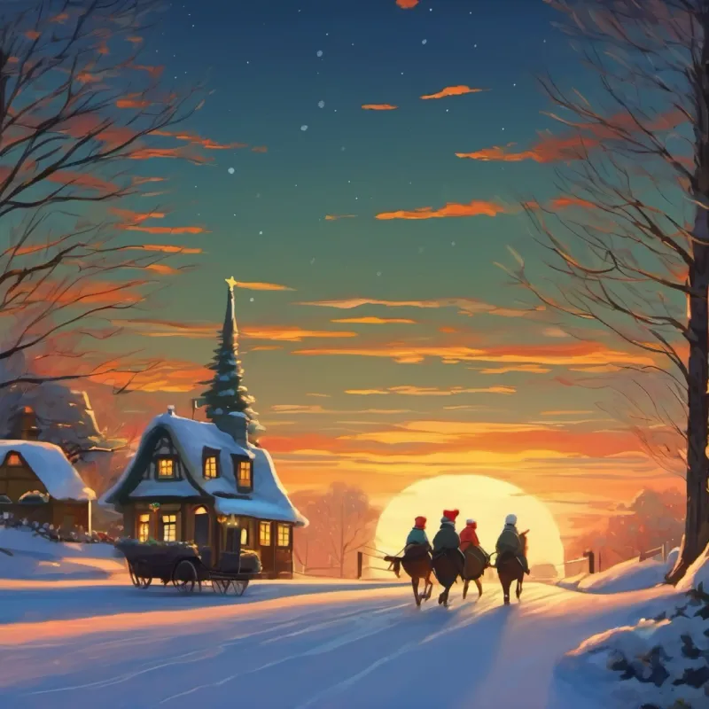 As the day ends, they decide to head home.