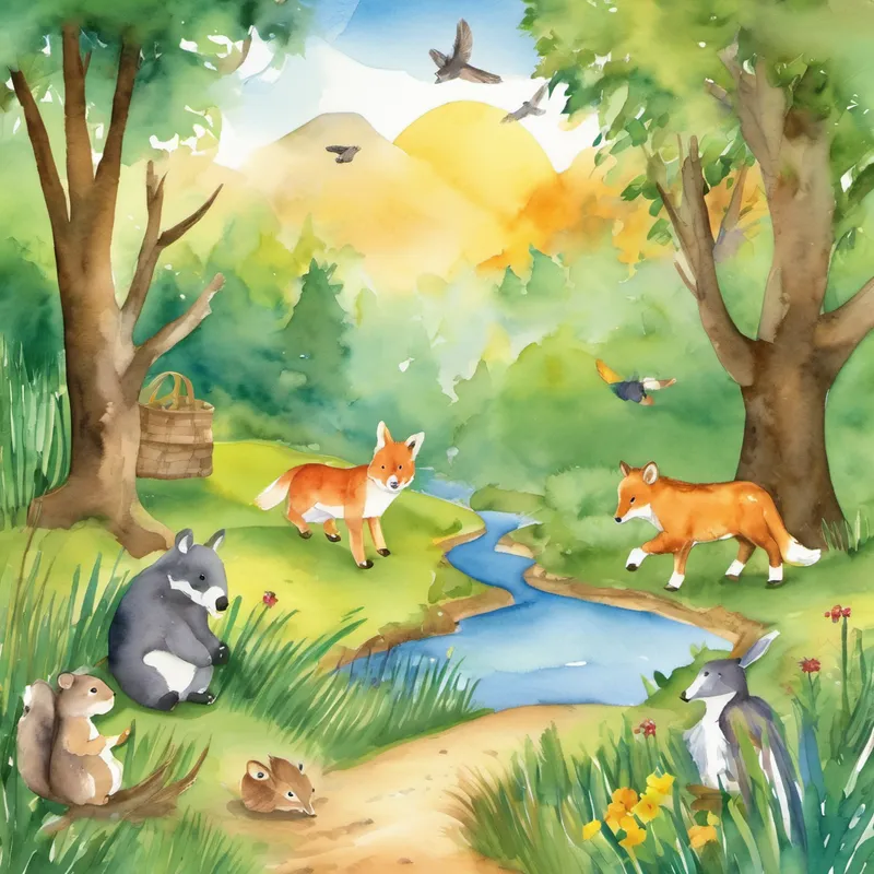 One, two, buckle my shoe,
Three, four, open the door,
Five, six, pick up sticks,
Seven, eight, don't be late, Now it's time to learn and play,
Counting fun throughout the day!
Let's explore a simple tale,
Of animals along a trail.