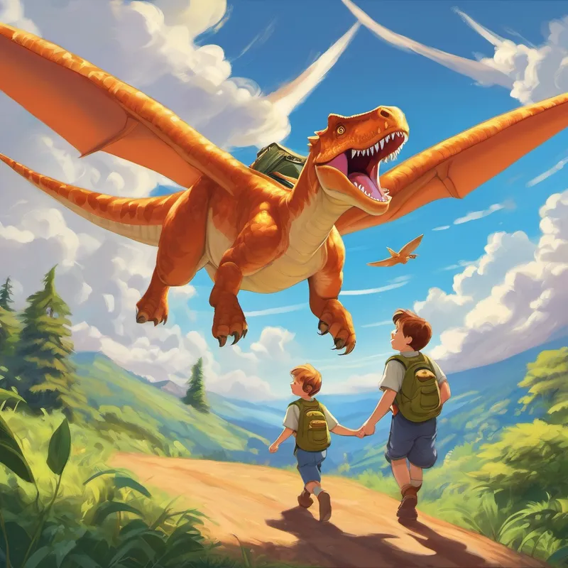 "Woah! That's amazing, Papa!" Max exclaimed, his imagination running wild with images of Darryl soaring through the sky. With a warm smile, Max's father concluded, "And so, my dear, Darryl became the dinosaur who taught us all the importance of confidence. He showed us that even if we may not be the biggest or the strongest, we can accomplish incredible things by believing in ourselves."