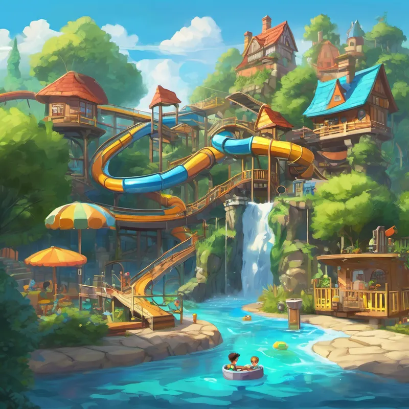 And so, thanks to Chase, the little neighborhood became a place filled with laughter, innovation, and a shared love for learning. Chase's scale waterpark was proof that with a curious mind, a bit of imagination, and a sprinkle of engineering knowledge, you can create anything you set your heart on. And as Chase and his friends continued to dream, invent, and explore the incredible world of fluid dynamics, they knew that the possibilities were as endless as the flowing water in their ever-growing waterparks.