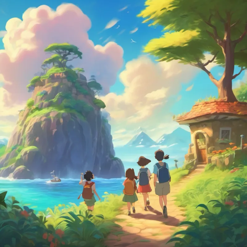 The friends grow more eager and excited as they approach the magical island.