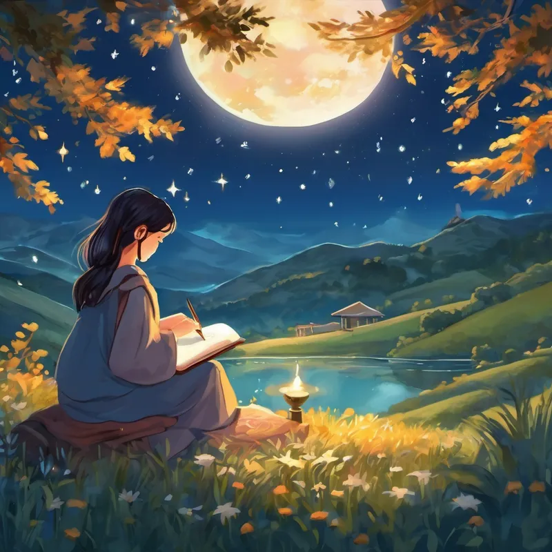 At night, under a blanket of shimmering stars, Lily would lie down and write letters to Sky in her notebook. She described the sights and sounds of her travels. She shared stories of kindness she witnessed and the important life skills she had learned. As she traveled back towards her village, Lily realized that her journey had not only taught her external knowledge but valuable life skills as well. From resilience in the face of challenges to compassion for those different from herself, she had become a wiser, more understanding person.