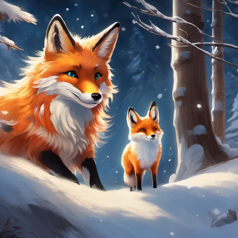 The animals were amazed, and their eyes shimmered with gratitude. The little fox, named Fuzzy, stepped forward and said, "Frosty, your snowy breath is something truly magical! You have the power to bring comfort and joy to those around you." Frosty was taken aback by the kind words and finally realized that his ability was truly a wonderful gift. With newfound confidence, he ventured out into the valley, bringing joy and wonder to every creature he encountered.